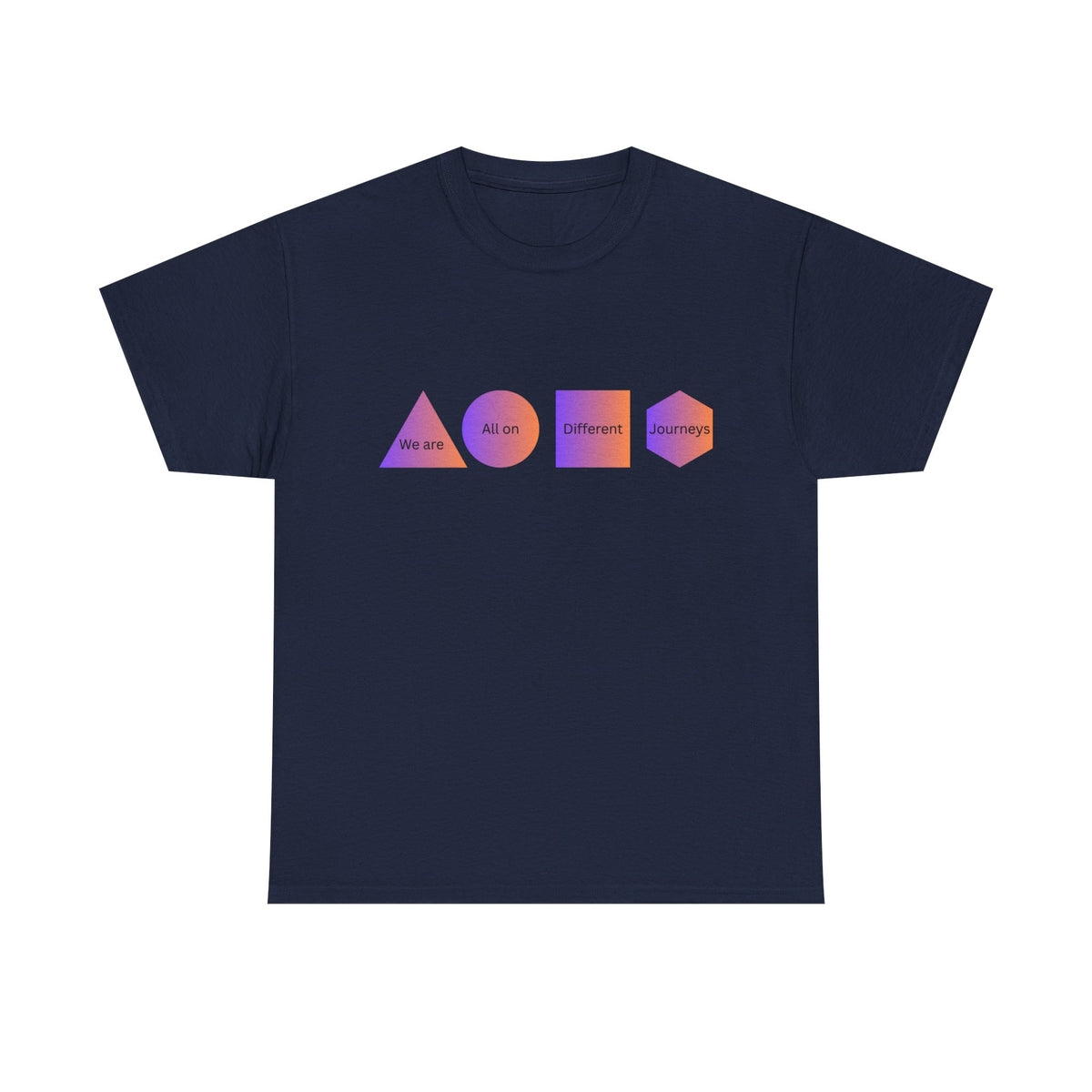 Geometric Design Unisex Heavy Cotton Tee - Perfect for Casual Wear, Graphic Tee, Trendy Shirt, Art Lover Gift, Everyday Comfort - Conscience Garment