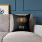 Tiger Eyes 'ICU' Square Pillow – Bold Wildlife Accent Cushion
