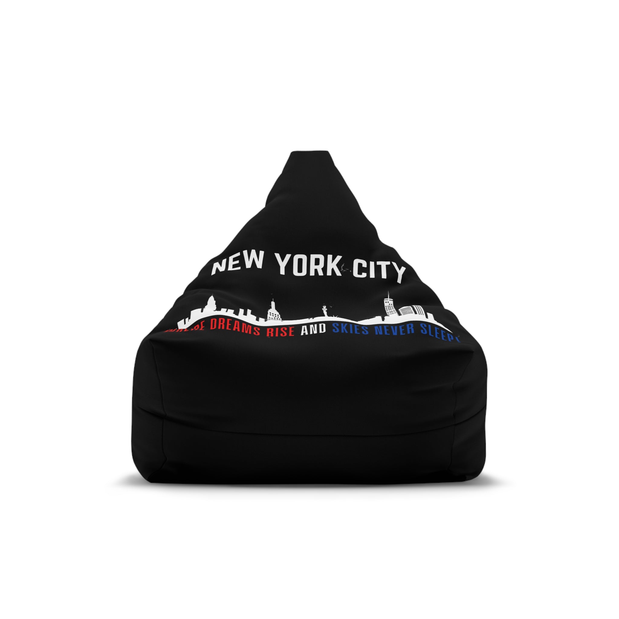 New York City Bean Bag Chair Cover, Cozy Home Décor, Fun Student Lounge, Urban Chic Furniture, Gift for City Lovers - Conscience Garment