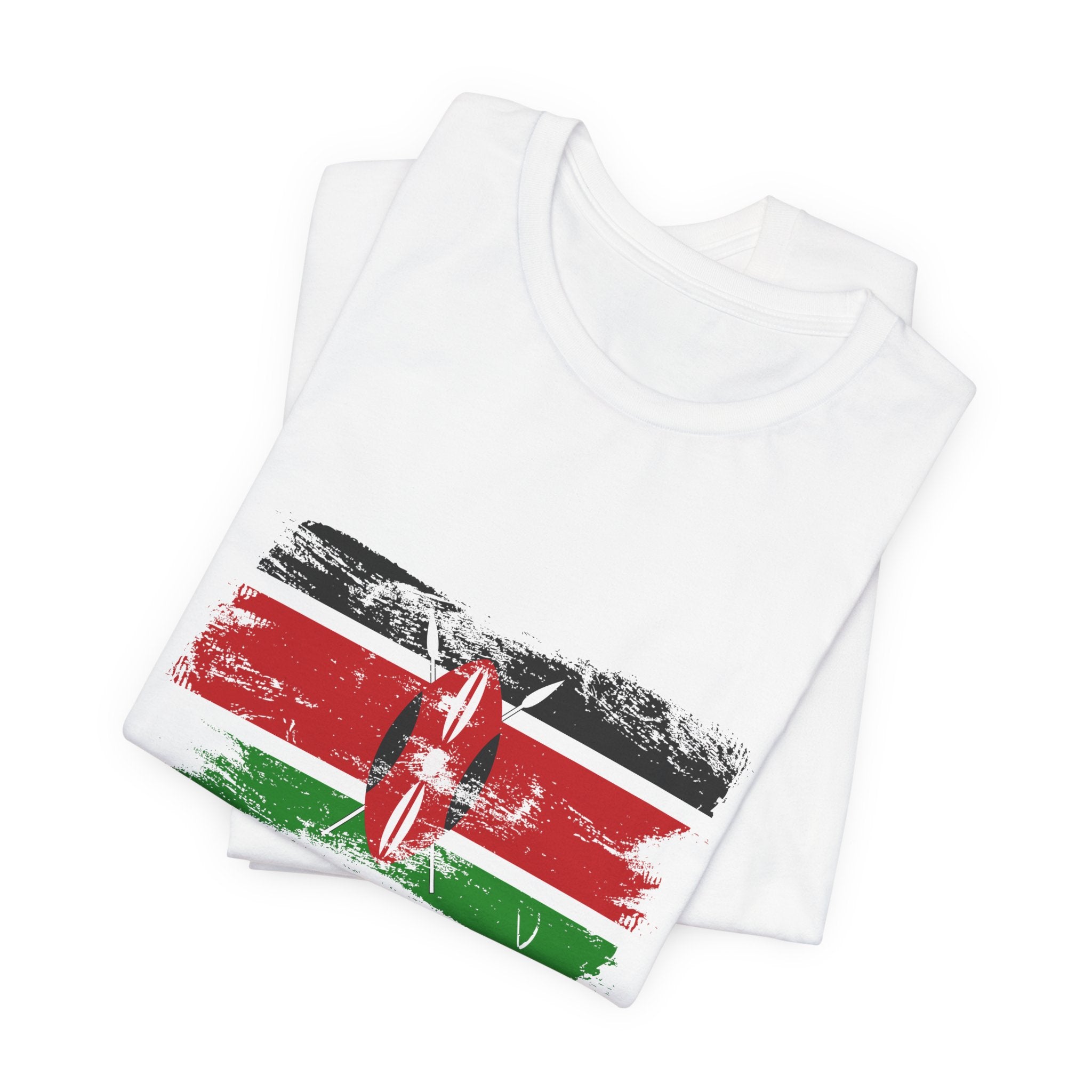 Kenya Flag Distressed T-Shirt - Vintage Kenyan Pride T-Shirt