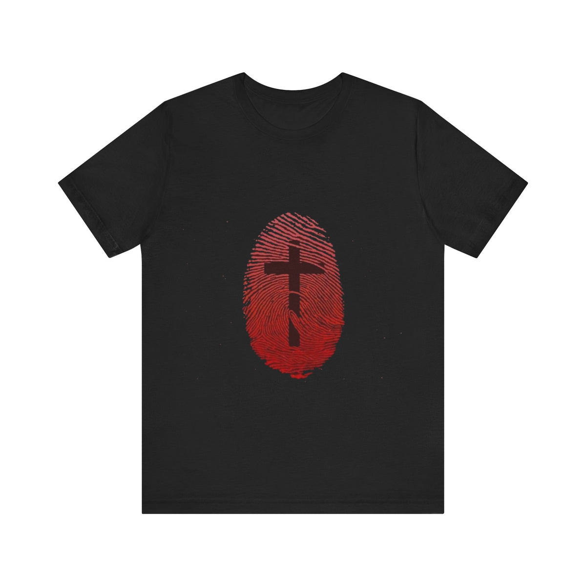 Cross with Thumbrprint T-shirt - Conscience Garment