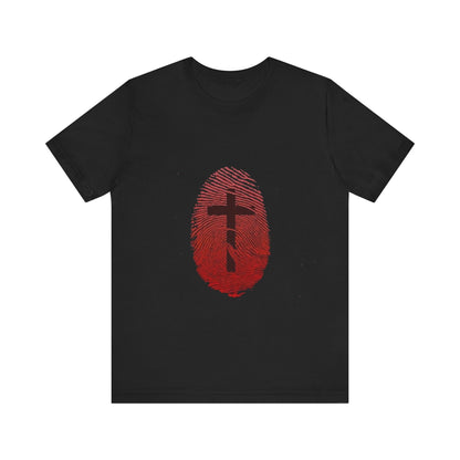 Cross with Thumbrprint T-shirt - Conscience Garment