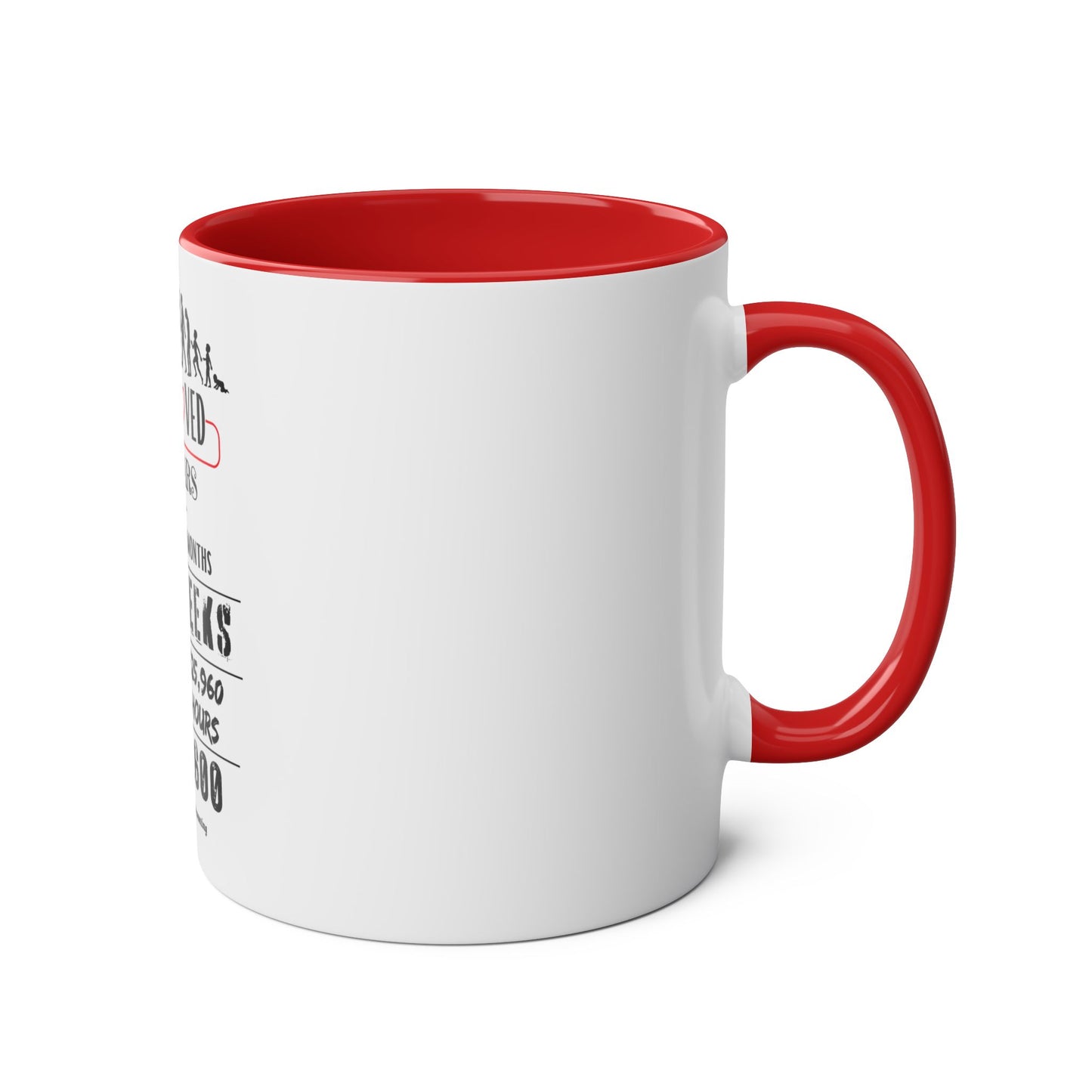 60th Birthday Two-Tone Coffee Mug, 11oz - Conscience Garment
