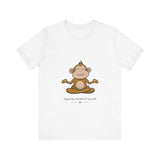 Yoga Monkey Tee - Enjoy Every Moment - Conscience Garment