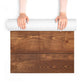 Wood Grain Foam Yoga Mat — Rustic Plank Design for Home & Studio