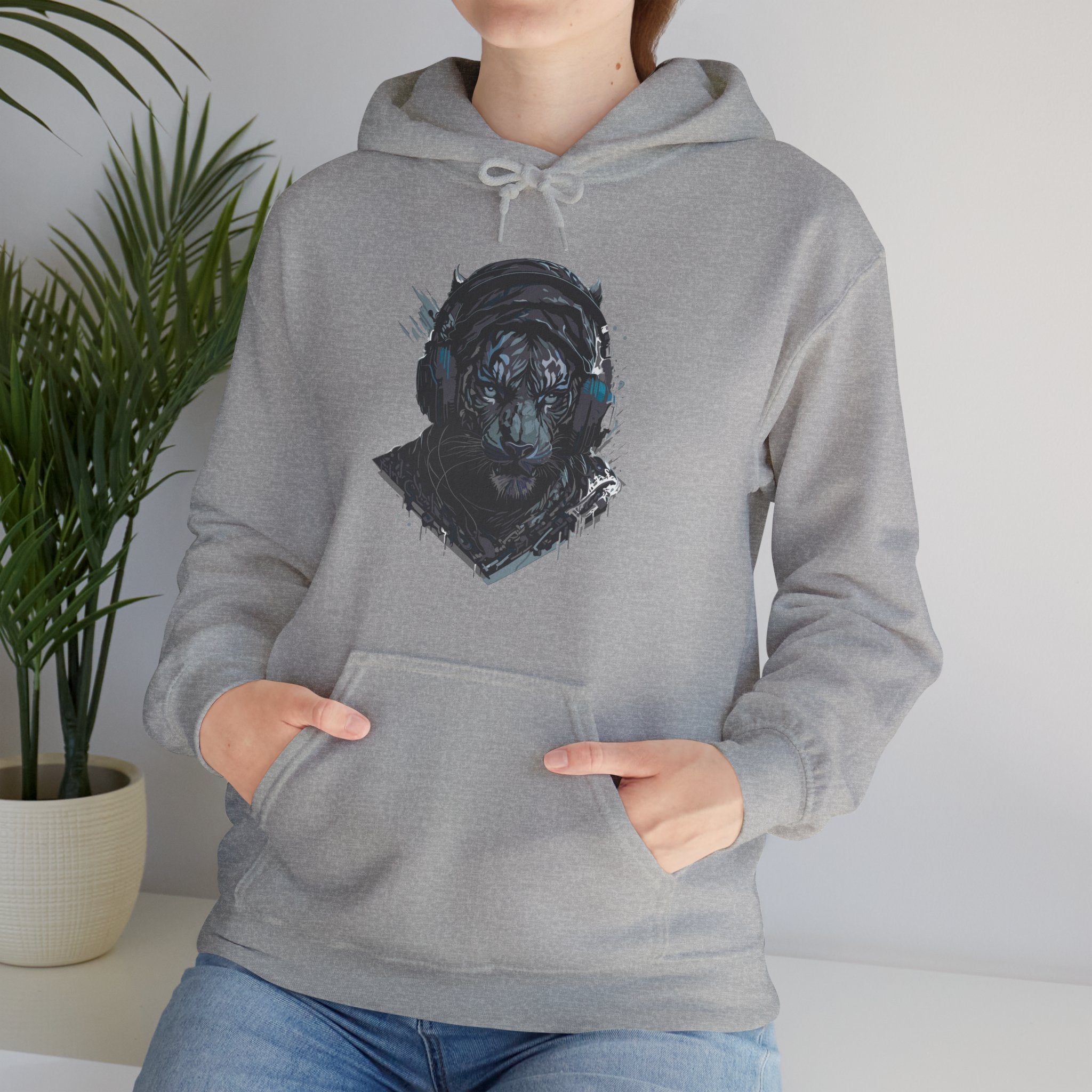 Lion Dj, Unisex Hooded Sweatshirt