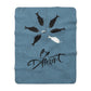 Be Different Sherpa Fleece Blanket — Inspirational Fish Design, Cozy Throw for Gifts & Home