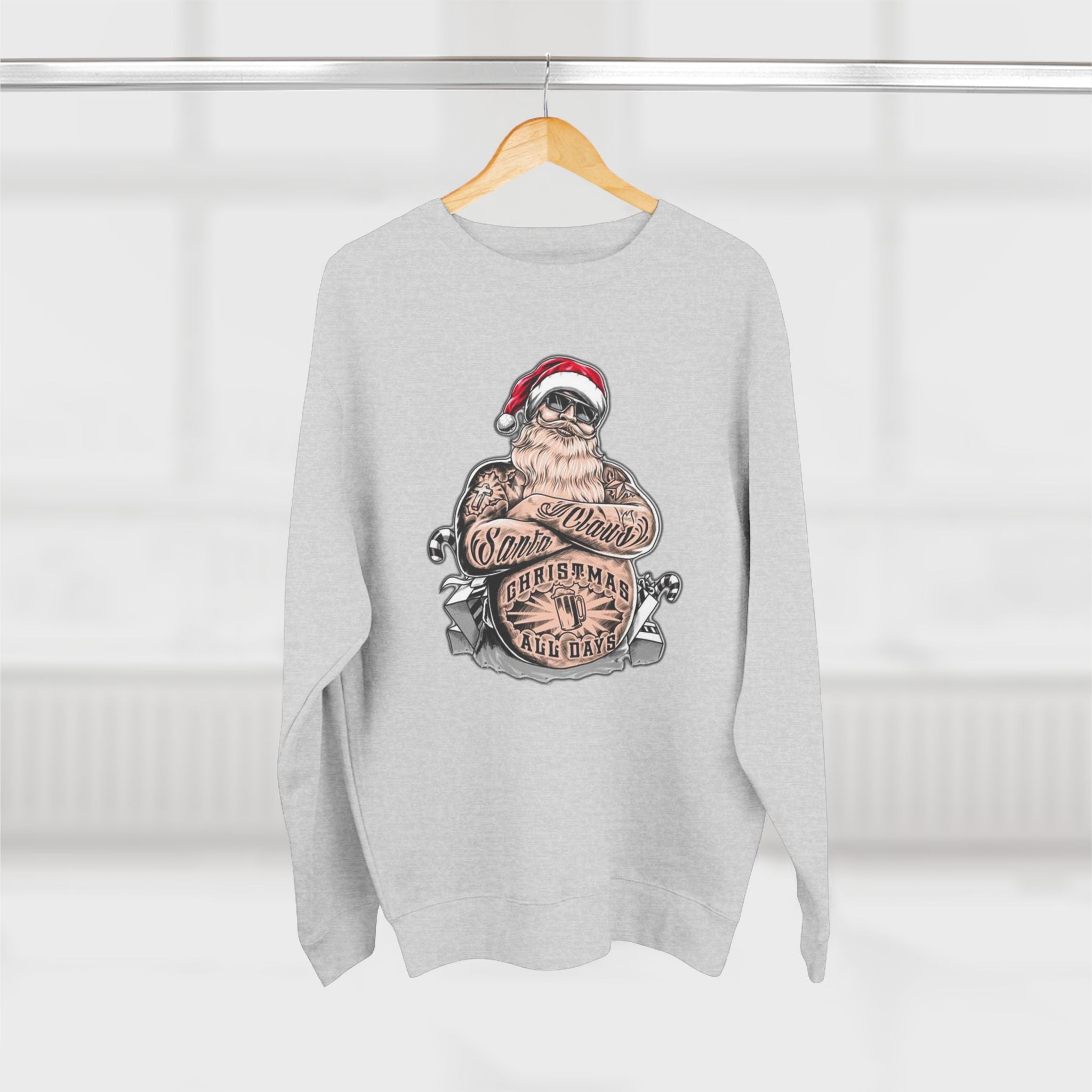 Christmas Jumper, Claus, Skateboard, Gift, Festive Season