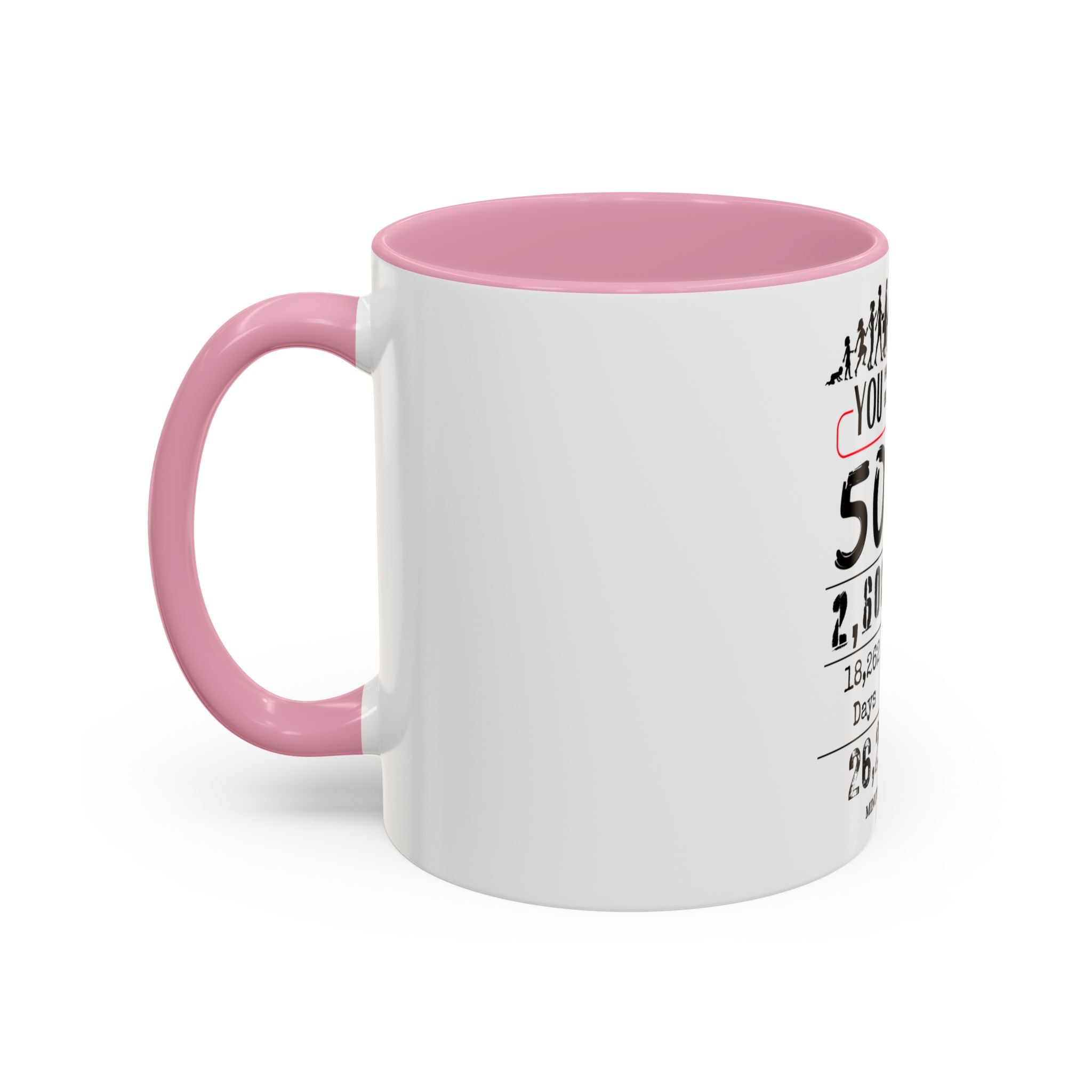 50th Birthday Two-Tone Coffee Mug, 11oz (US)