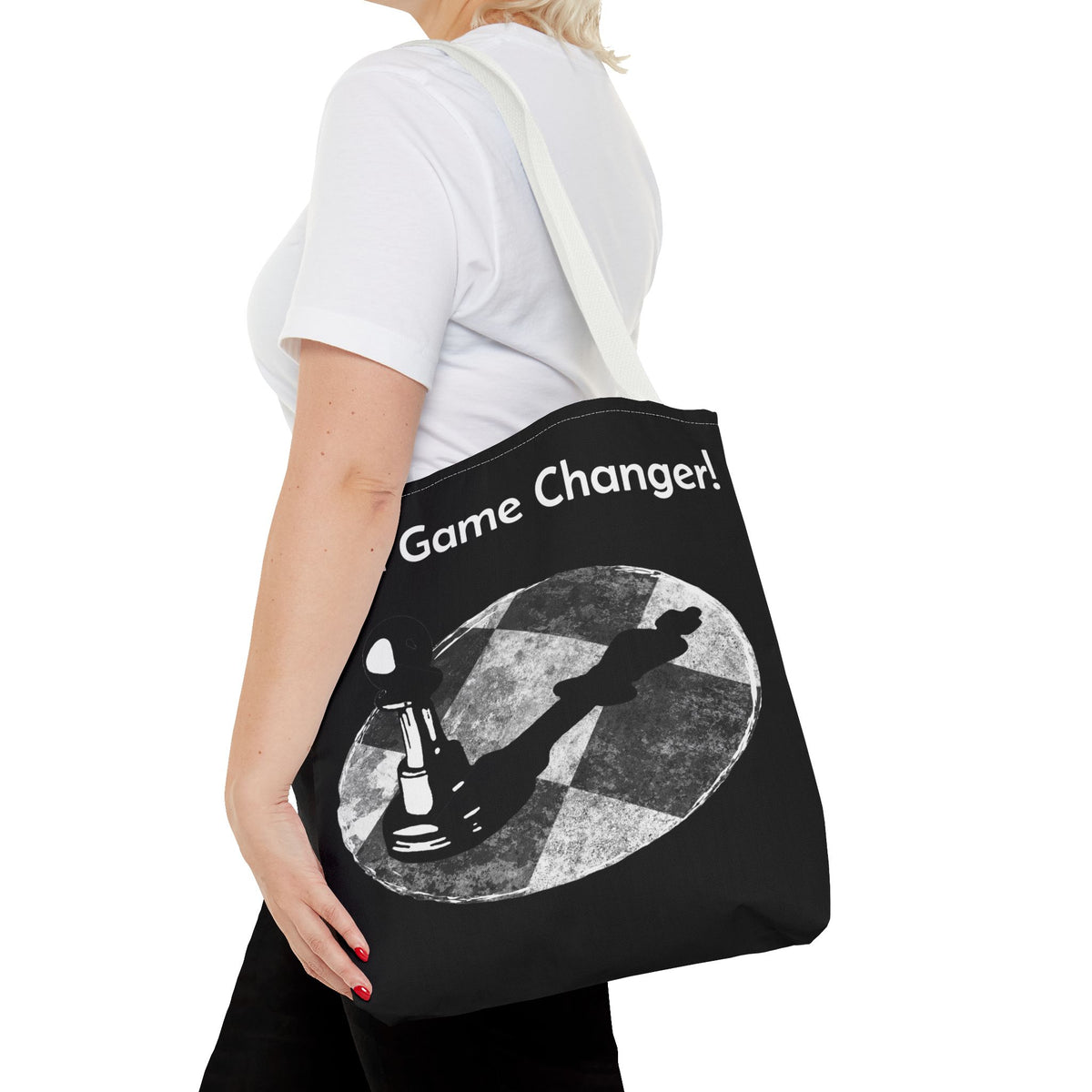 Be a Game Changer Inspirational Chess Tote Bag