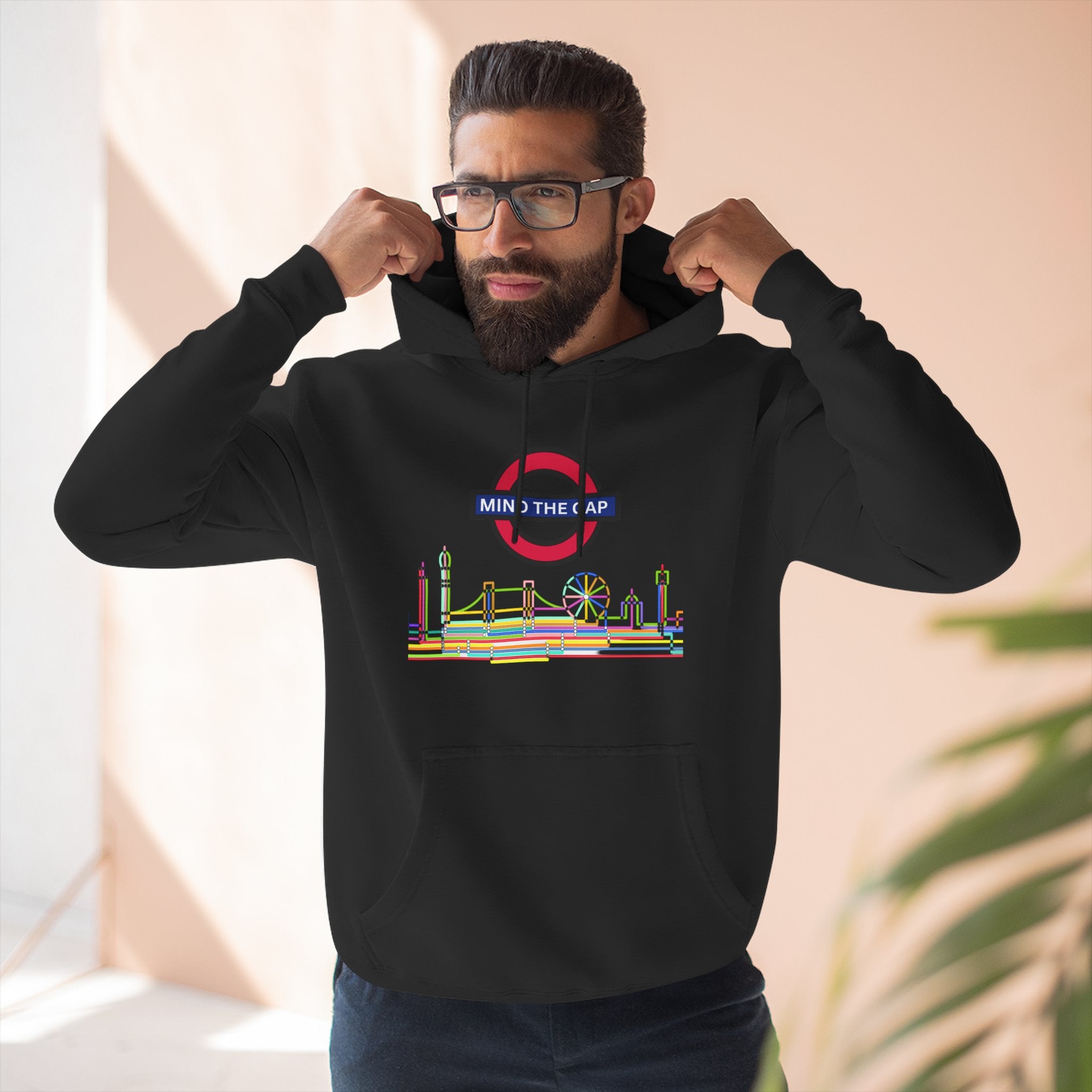 Urban Cityscape Hoodie - Take a Stand Against the Gap, Cozy Fleece Sweatshirt, Streetwear, Casual Outfit, Ideal Gift