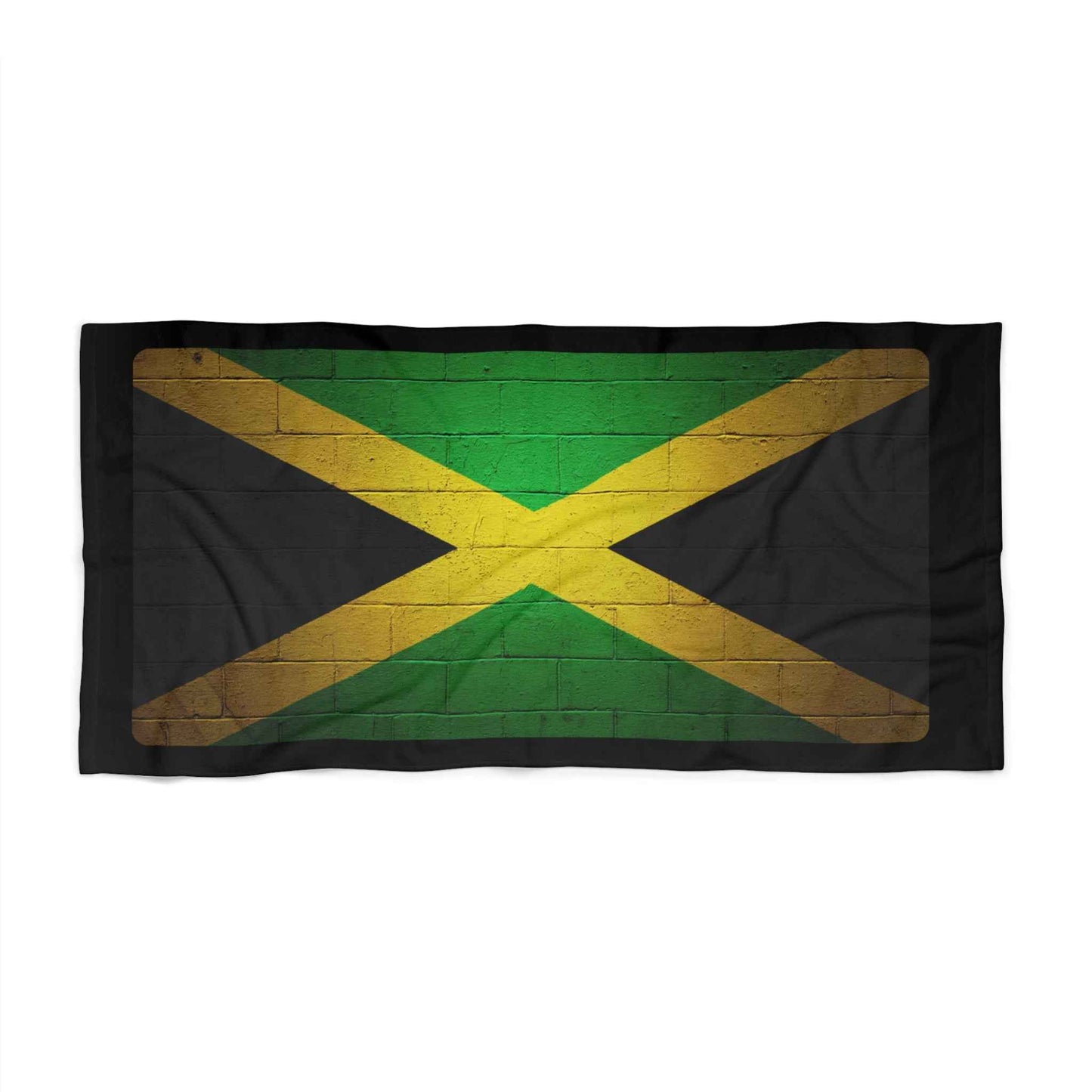 Jamaica Flag Beach Towel Vintage Distressed Jamaican Flag Towels