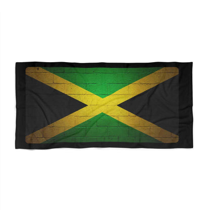 Jamaica Flag Beach Towel Vintage Distressed Jamaican Flag Towels