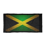 Jamaica Flag Beach Towel Vintage Distressed Jamaican Flag Towels