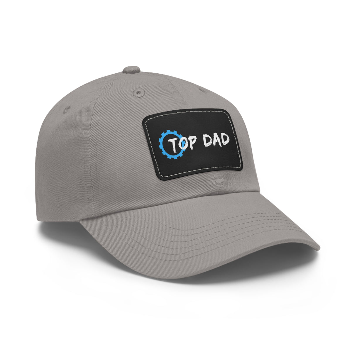 Dad Hat with Leather Patch (Rectangle) - Conscience Garment