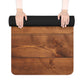 Wood Plank Rubber Yoga Mat — Non‑Slip Rustic Floor Print