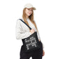 Mistakes Repeat Pattern Tote Bag — Black Typography Shopper