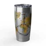 Travel Map 20oz Tumbler — 'Vagabond' World Peace Insulated Travel Mug