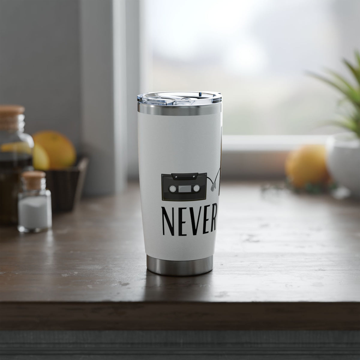 Never Forget Retro Vagabond 20oz Stainless Steel Tumbler - Cassette, VHS & Floppy Disc
