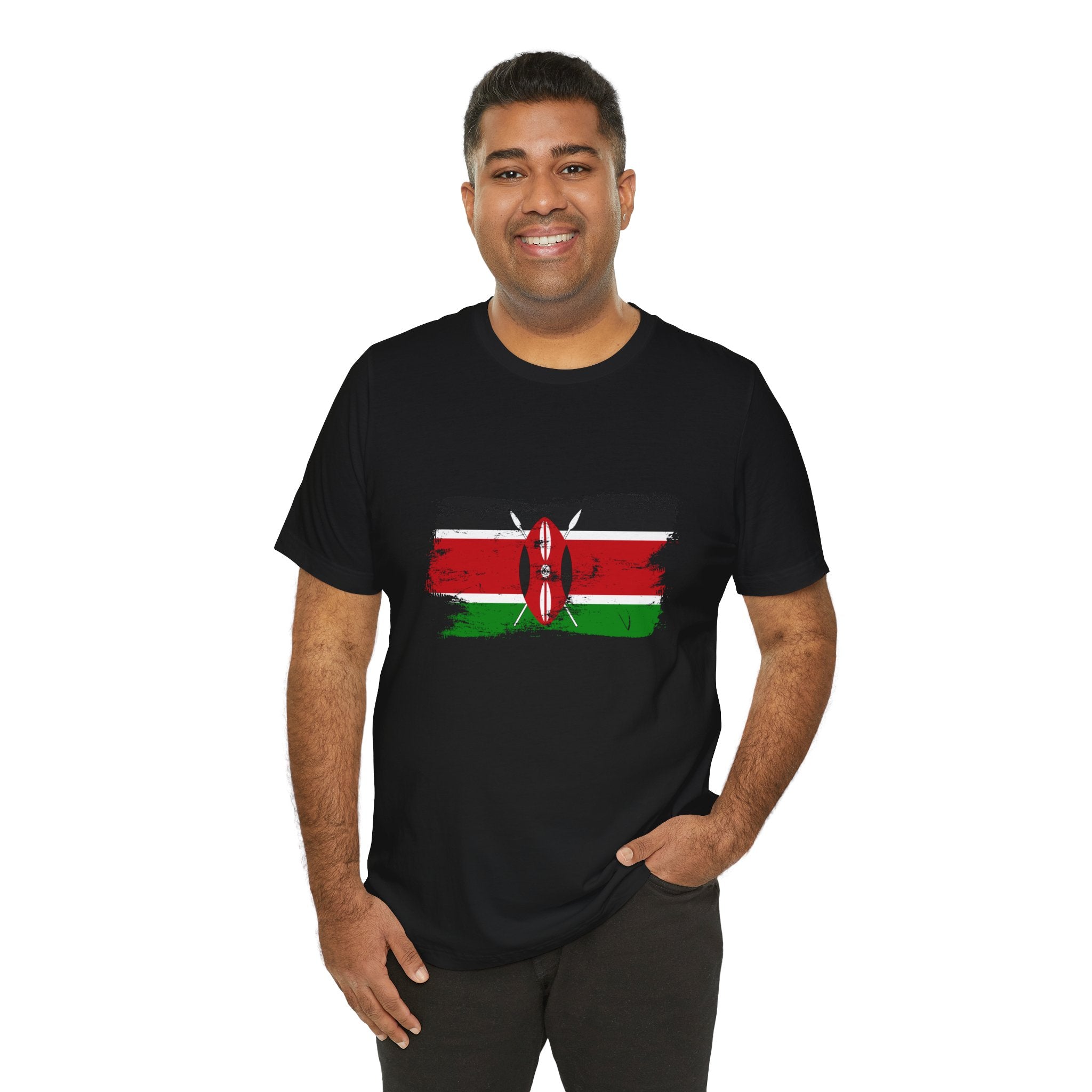 Kenya Flag Distressed T-Shirt - Vintage Kenyan Pride T-Shirt