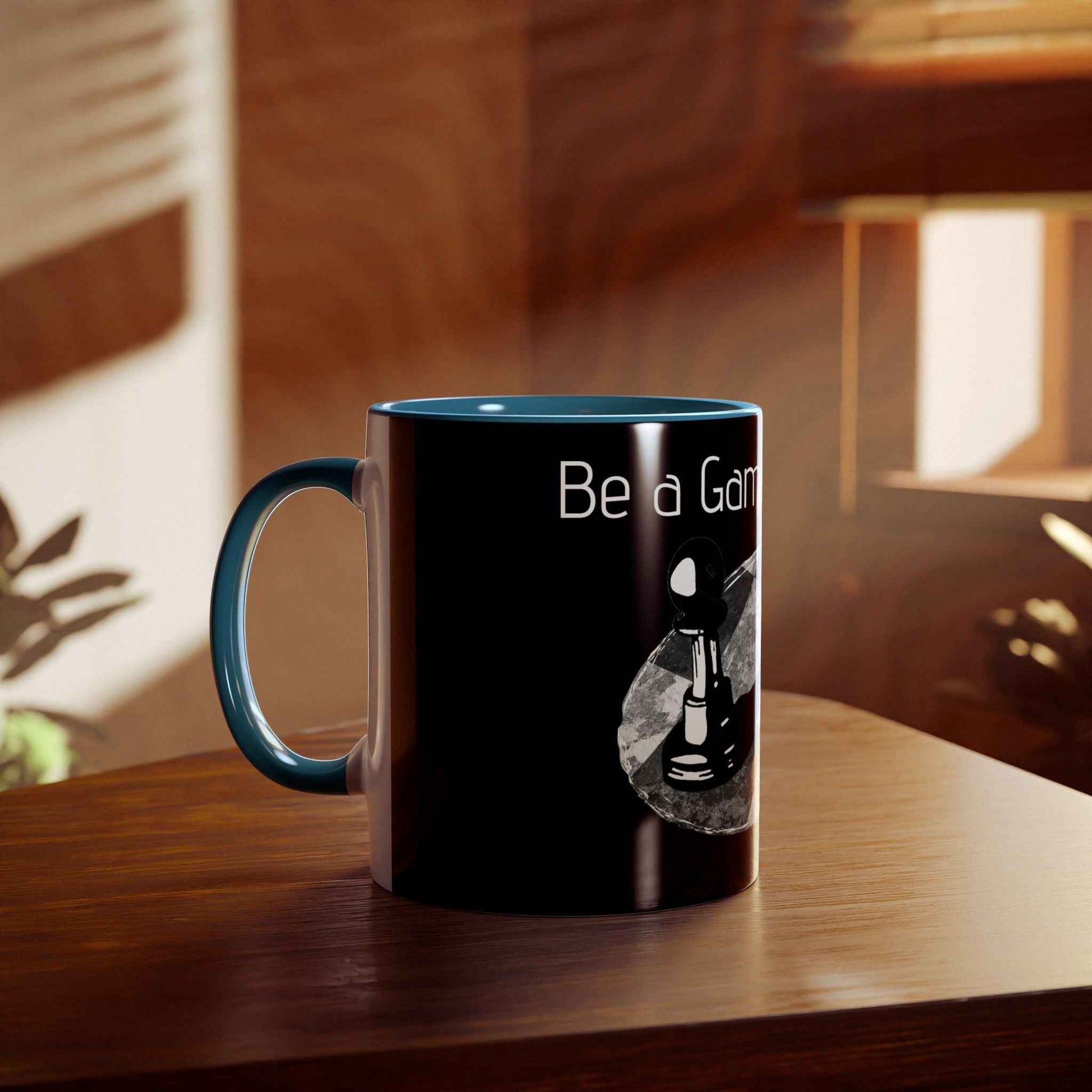 Be a Game Changer, Pawn over powering the King Two-Tone Coffee Mug