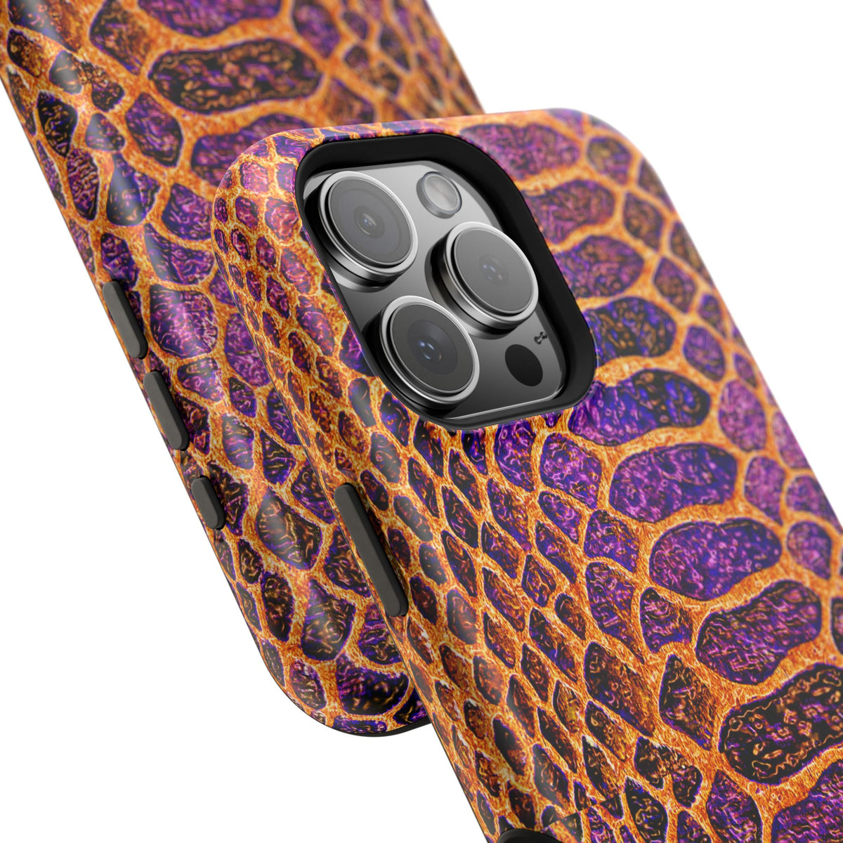 Purple-Gold Snake Skin Magnetic Impact Case