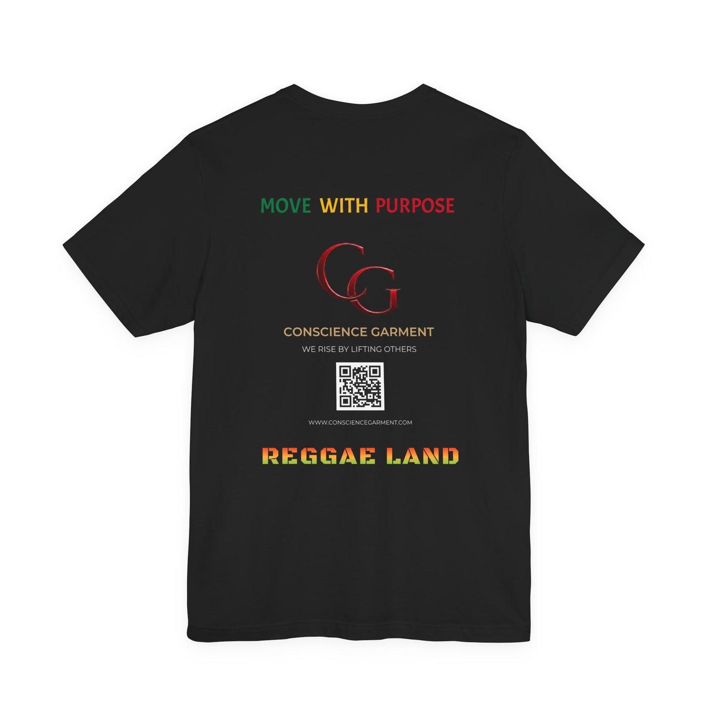 One Love Reggae T-Shirt Move With Purpose Inspirational Graphic T-Shirt