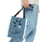 Be Different Whale Tote Bag — Inspirational Ocean Animal Canvas Tote