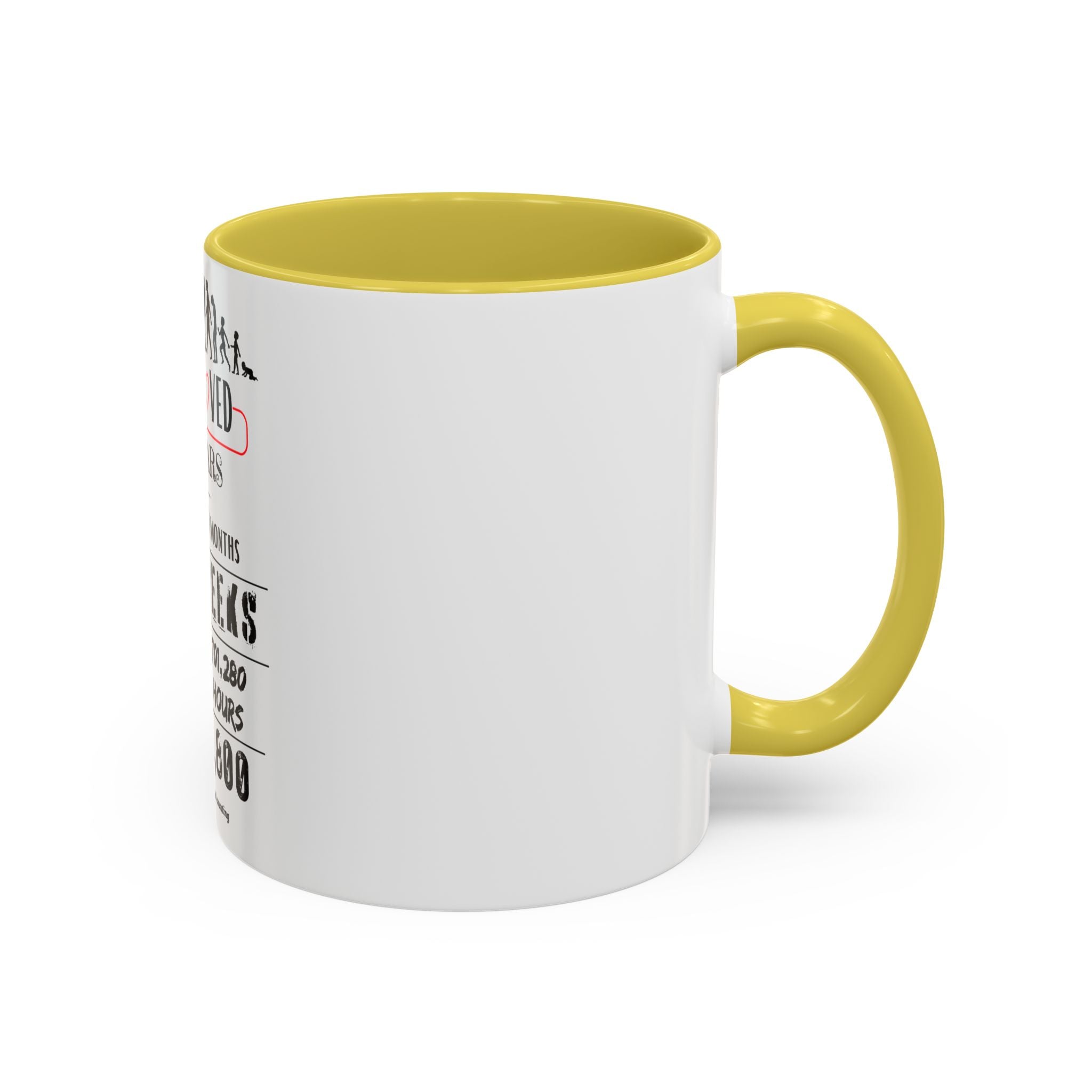 80th Birthday Two-Tone Coffee Mug, 11oz (US)