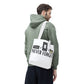 Retro Media 'Never Forget' Tote Bag — Vintage Cassette, VHS & Floppy Design