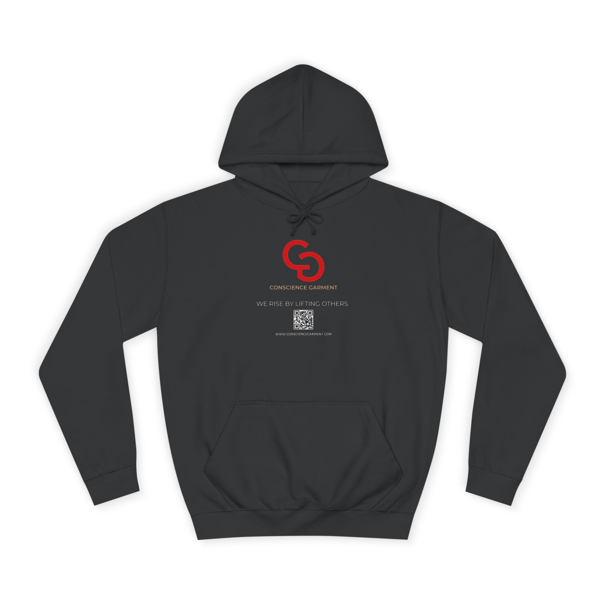 Unisex College Hoodie - Motivational Quote Apparel, Cozy Comfort, Perfect for Students, Gift for Graduates, Campus Wear