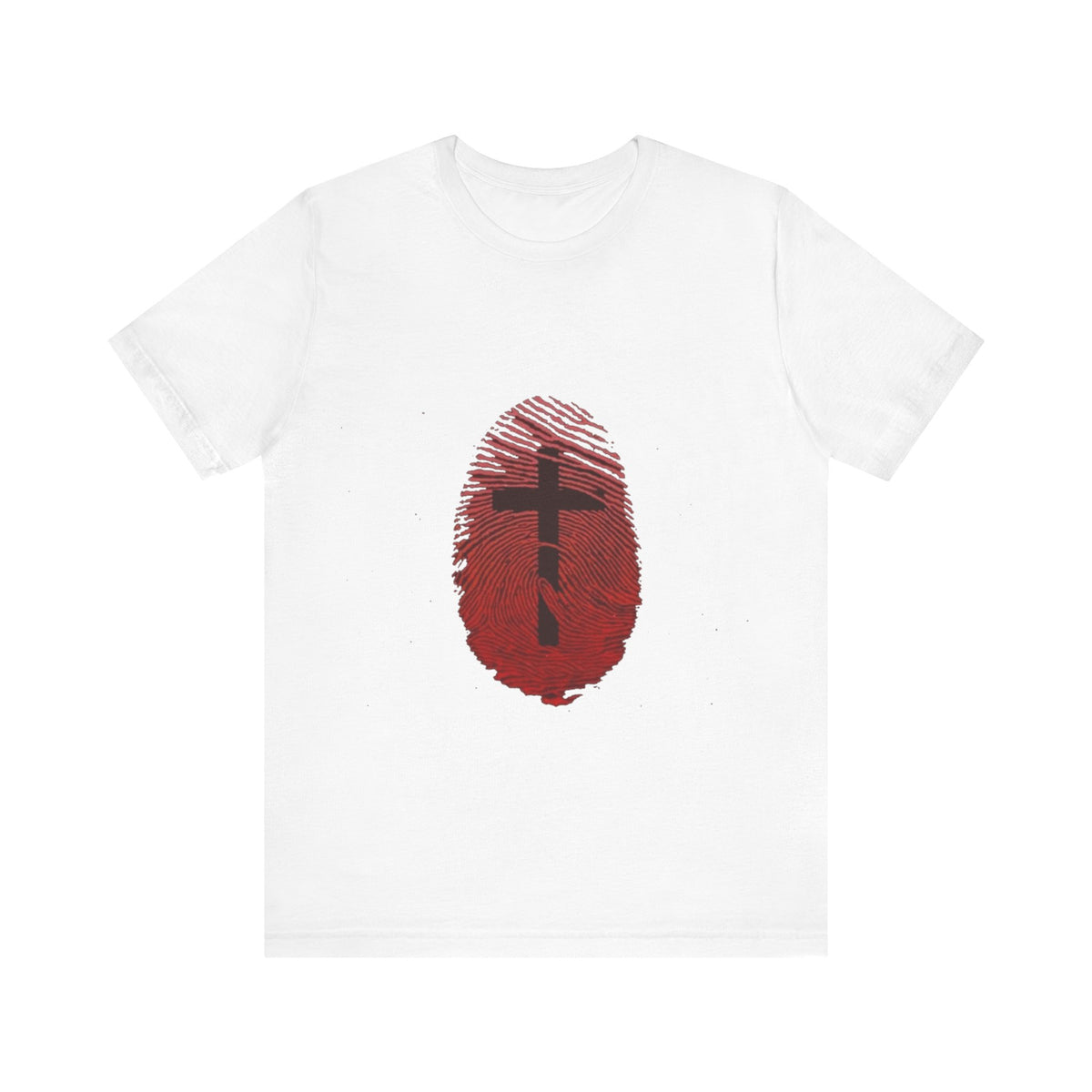 Cross with Thumbrprint T-shirt - Conscience Garment