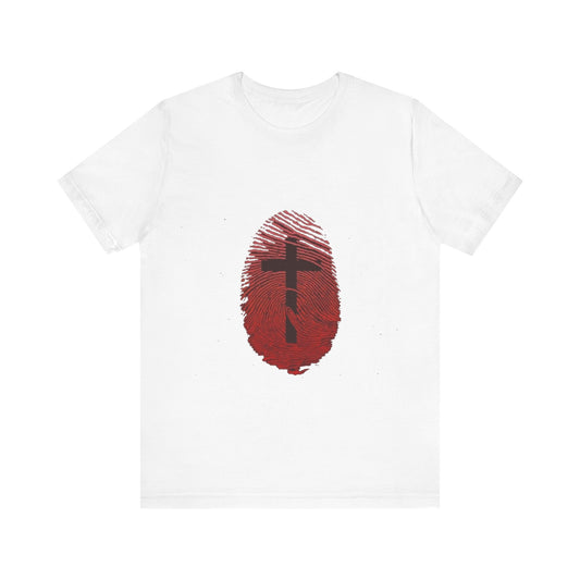Cross with Thumbrprint T-shirt - Conscience Garment