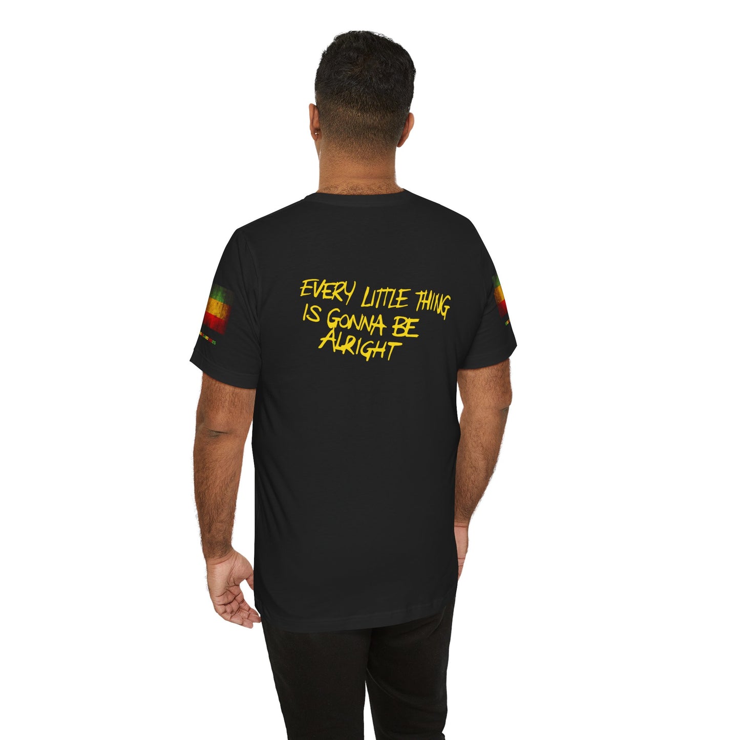 Simple Reggae Love Unisex T-shirt, Celebrate Unity, Peace, Culture, Music, Africa, Jamaica, Gift for Music Lovers, Festivals, and Holidays - Conscience Garment