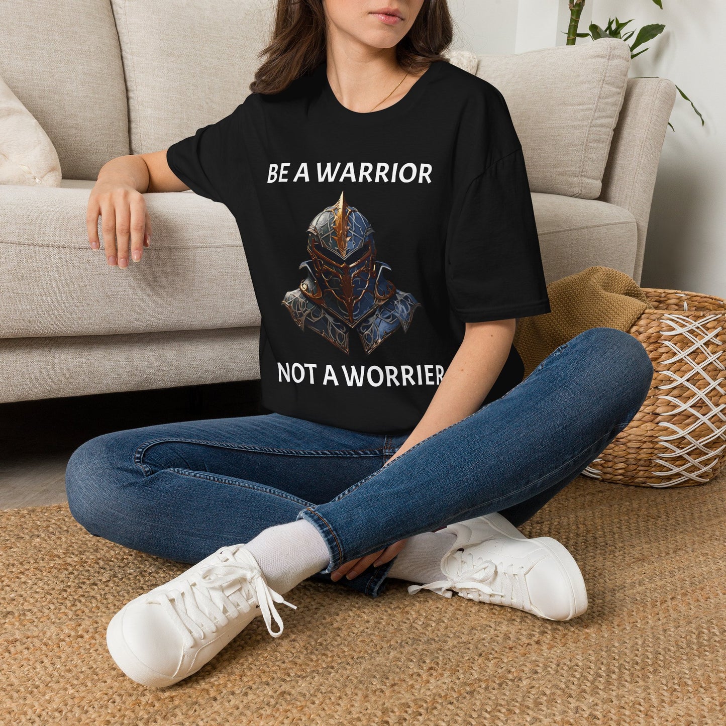 Be a Warrior T-Shirt — 'Be a Warrior, Not a Worrier' Motivational Tee