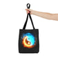 Fire and Ice Yin Yang Tote Bag