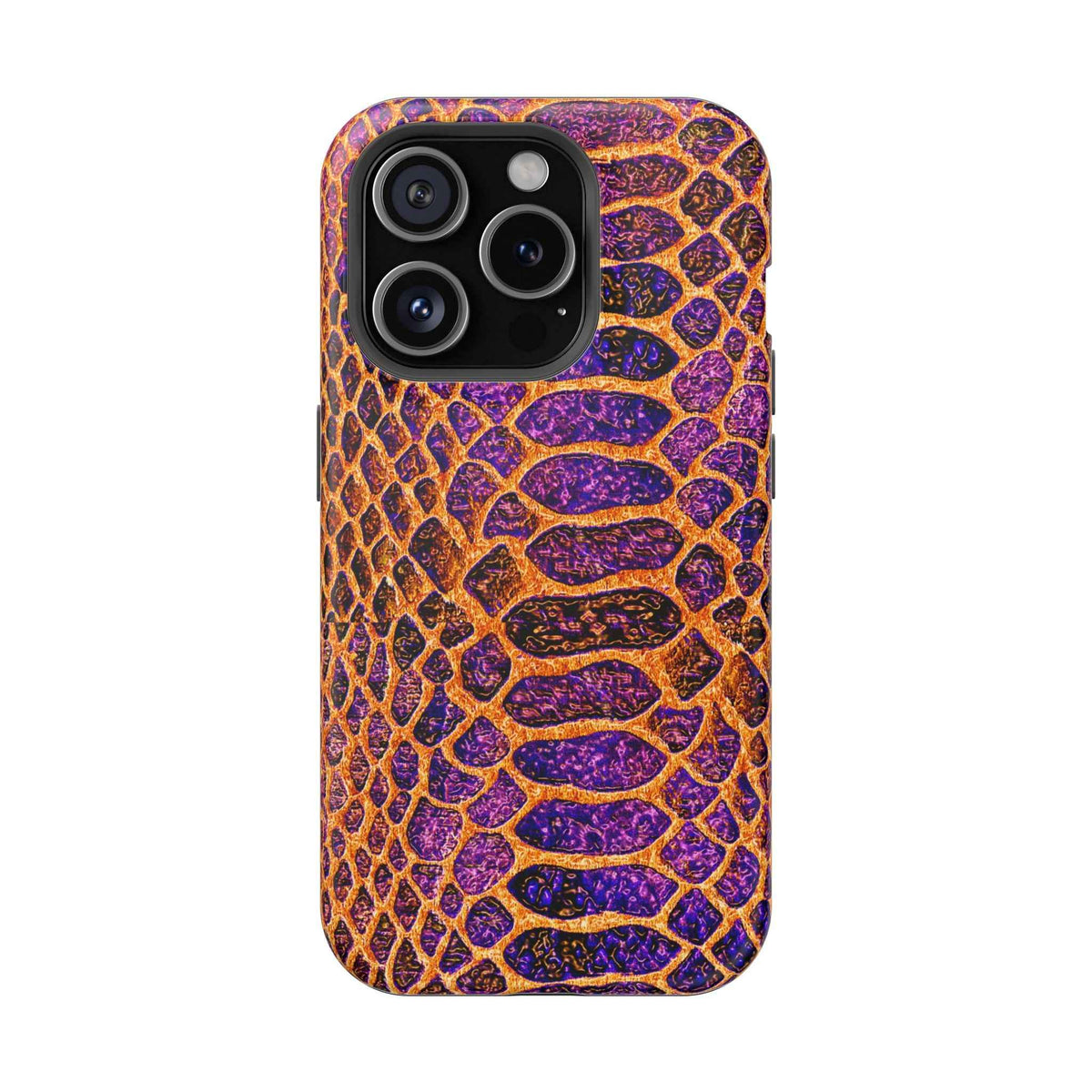 Purple-Gold Snake Skin Magnetic Impact Case