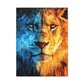 Lion, Satin Canvas, Stretched, Gift, Hot, Cold, Mindfulness, Motivation, Inspiration, Conscience Garment, Wearing, Nature, Picture