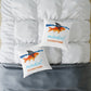 Mindset Is Everything Square Throw Pillow – Goldfish with Shark Fin Motivational Accent Pillow