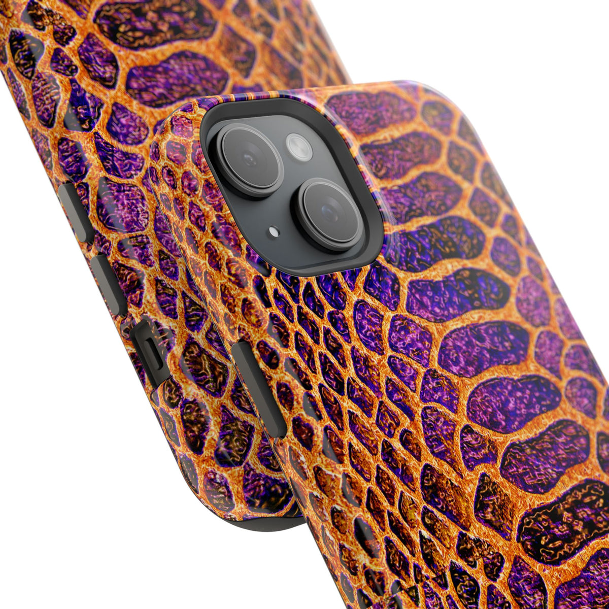 Purple-Gold Snake Skin Magnetic Impact Case