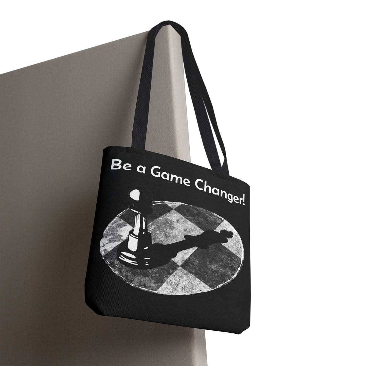 Be a Game Changer Inspirational Chess Tote Bag