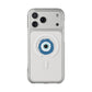 Clear Magnetic Phone Case with Evil Eye Design — Protective MagSafe-Compatible iPhone Cover