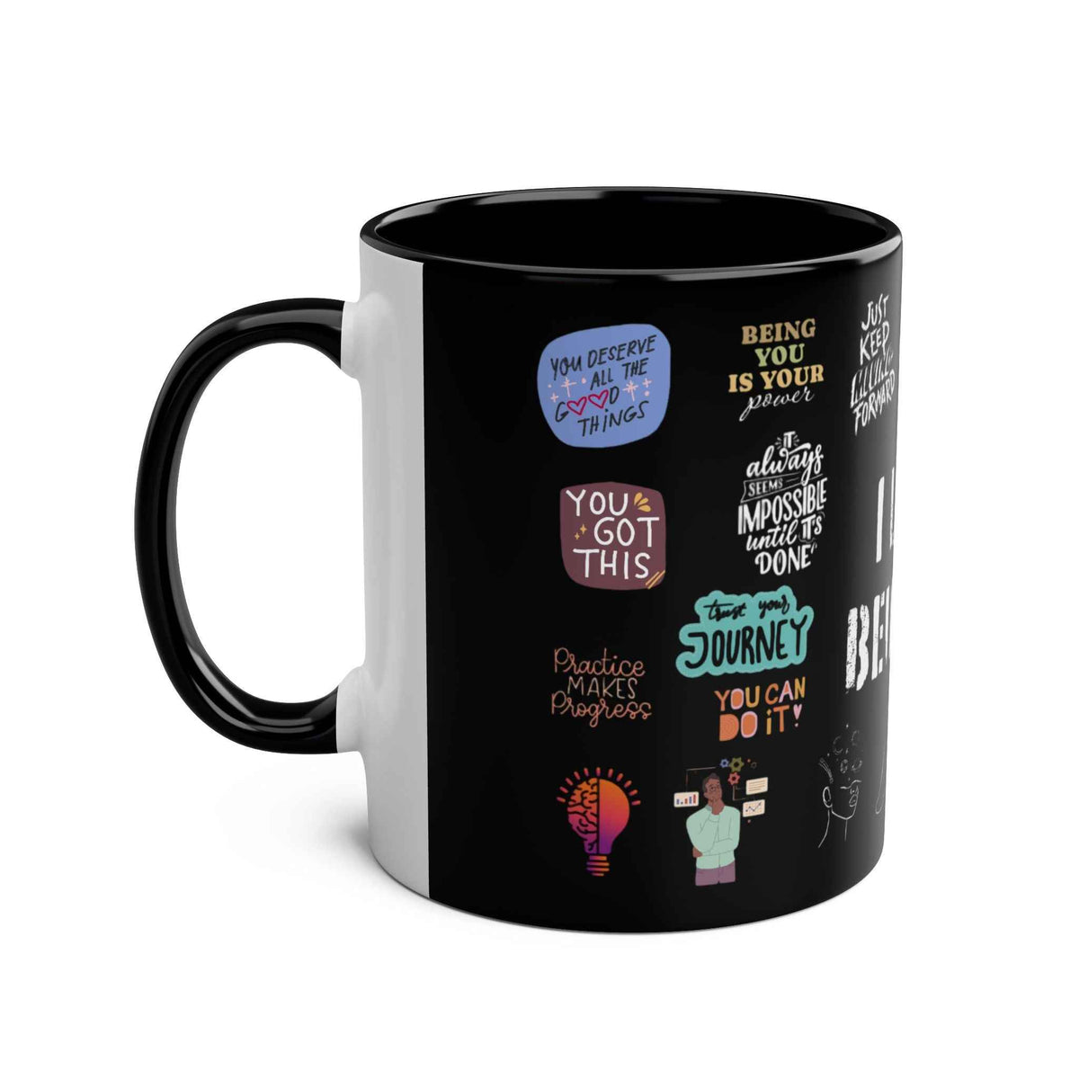Love Yourself Two-Tone Coffee Mug, 11oz