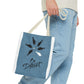 Be Different Whale Tote Bag — Inspirational Ocean Animal Canvas Tote