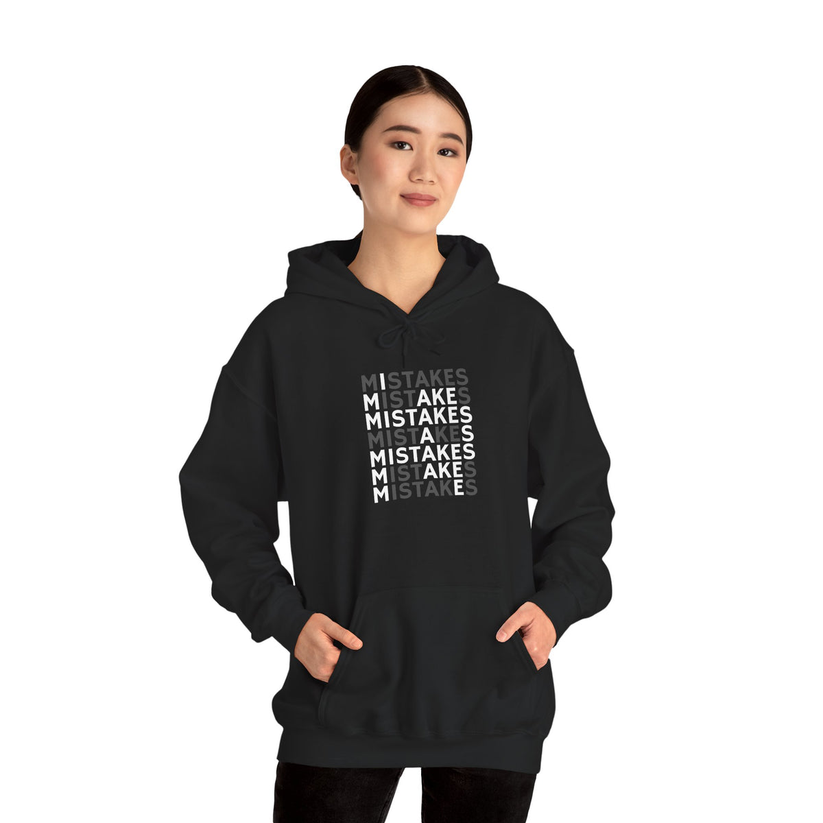 Mistakes Typography Hoodie – Inspirational Graphic Pullover