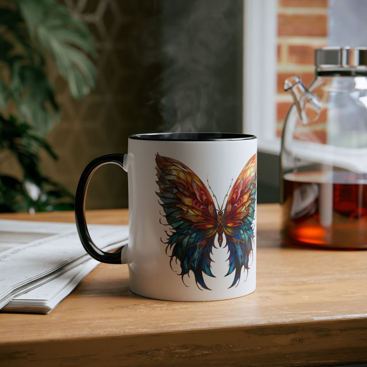 Butterfly Print Mug - Conscience Garment