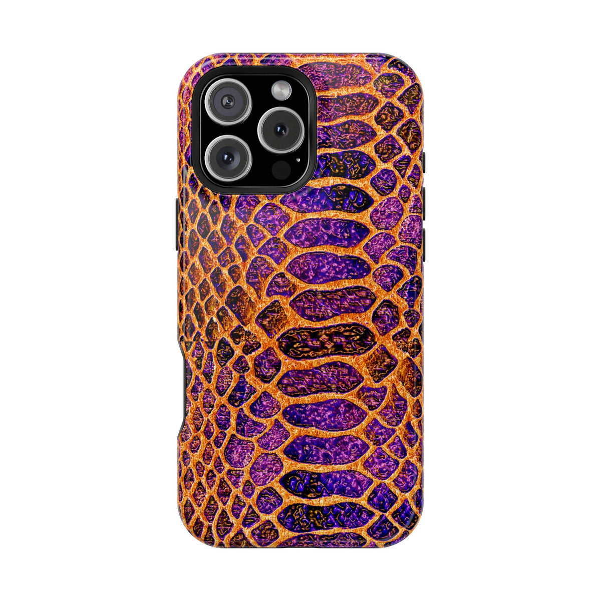Purple-Gold Snake Skin Magnetic Impact Case