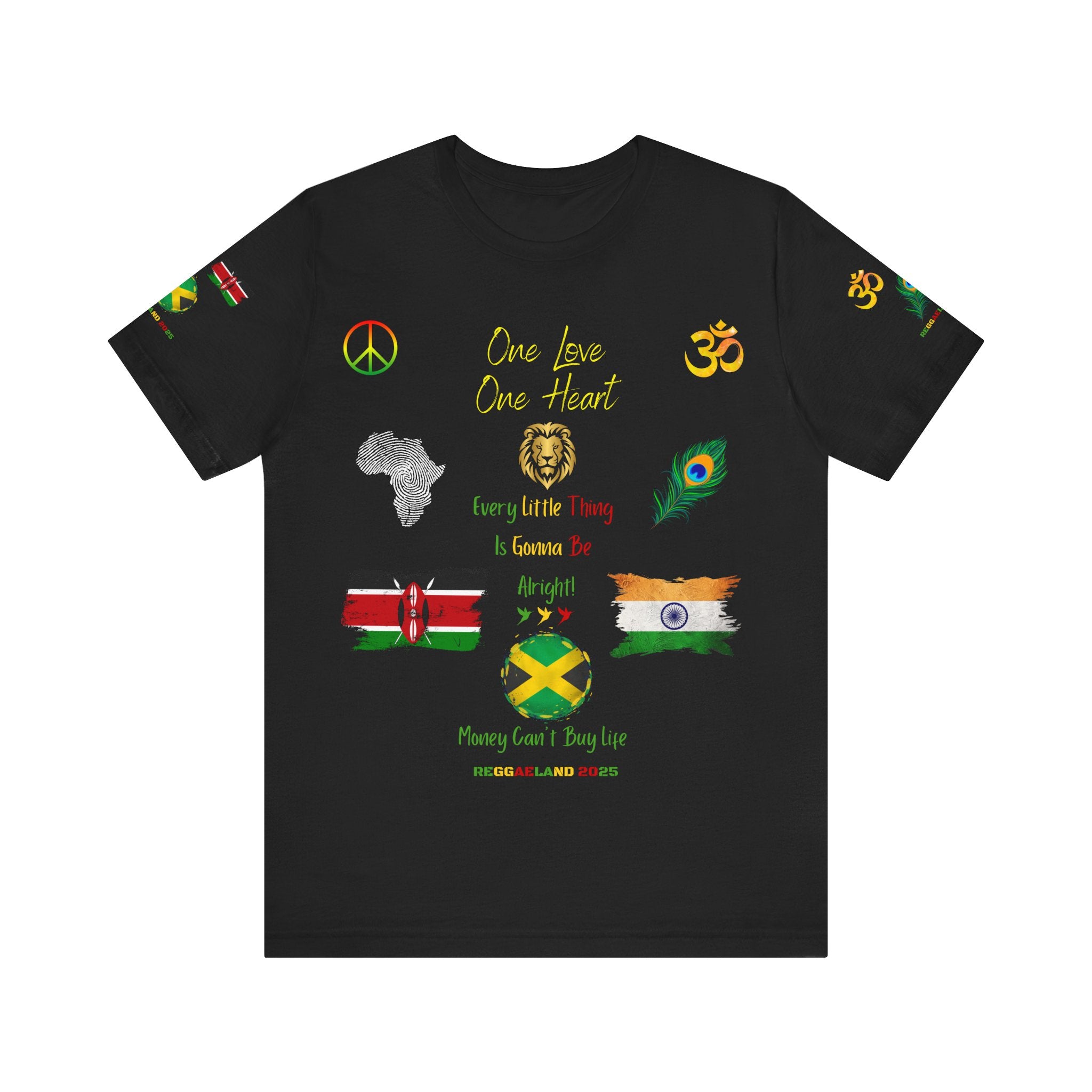 Reggae Love Unisex T-shirt, Celebrate Unity, Peace, Culture, Music, Africa, Jamaica, Gift for Music Lovers, Festivals, and Holidays