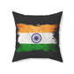 Indian Flag Brushstroke Pillow Tricolor Decorative Throw Pillow