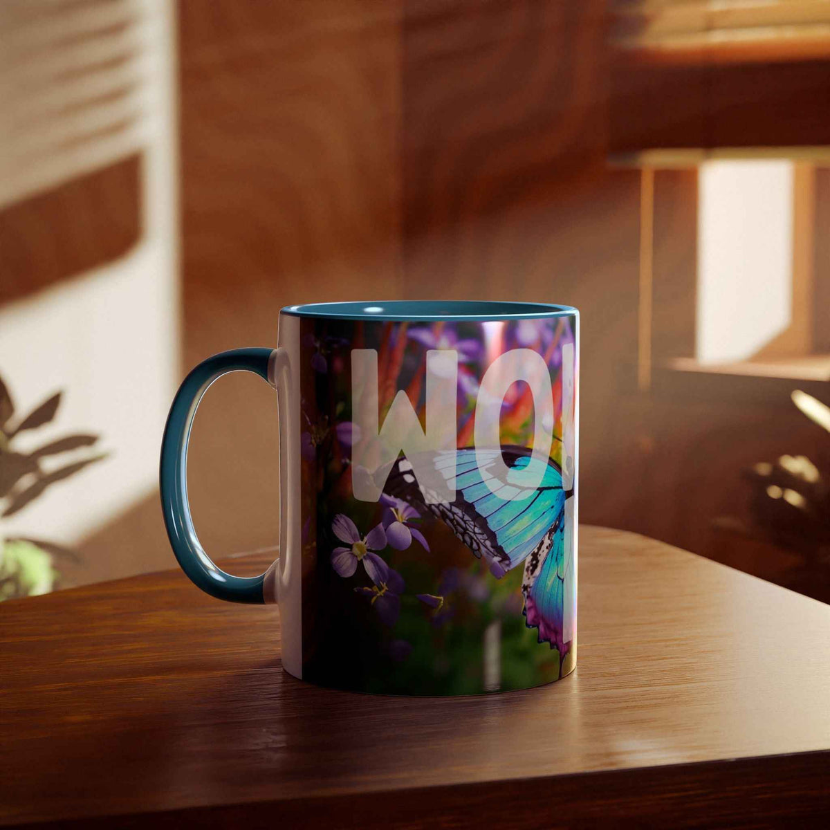 Wow Mom Coffee Mug, Two-Tone, 11oz